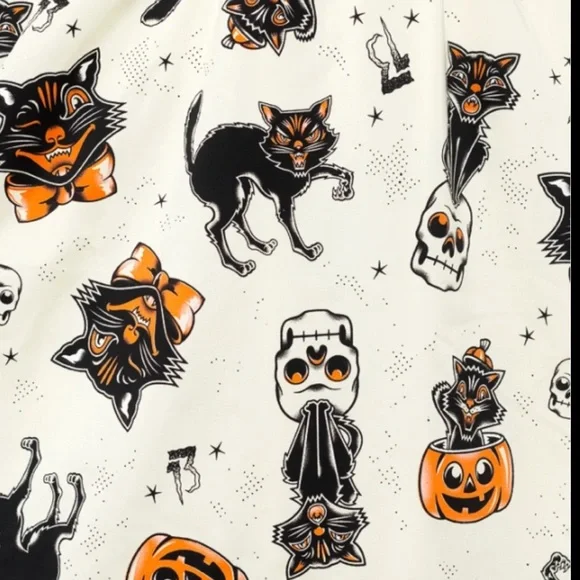 Sourpuss Halloween jinx cat dress - Picture 2 of 3